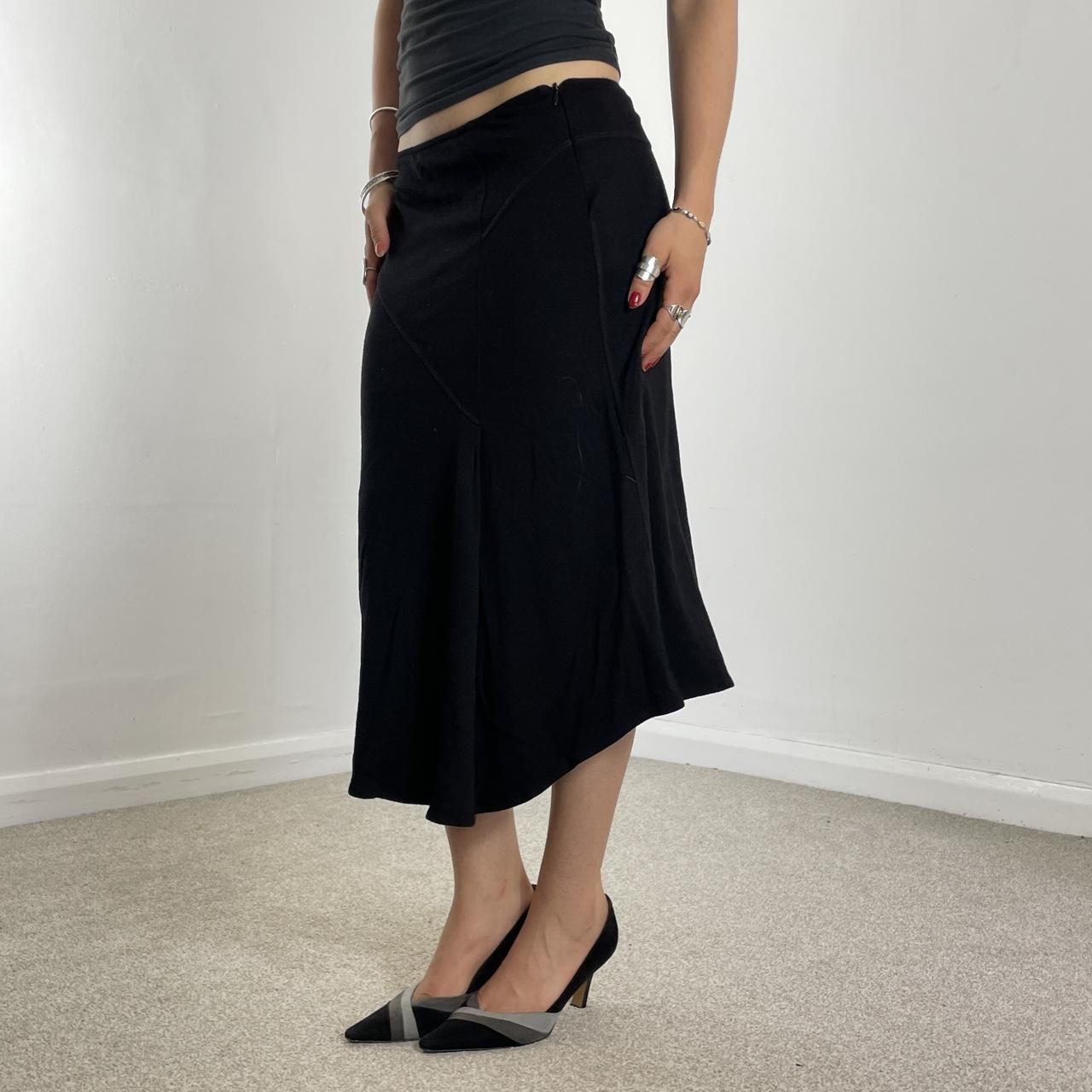 Vintage black midi skirt
