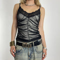 Mesh dotted lace Morgan de toi cami top
