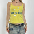 Graphic austraila yellow cami top