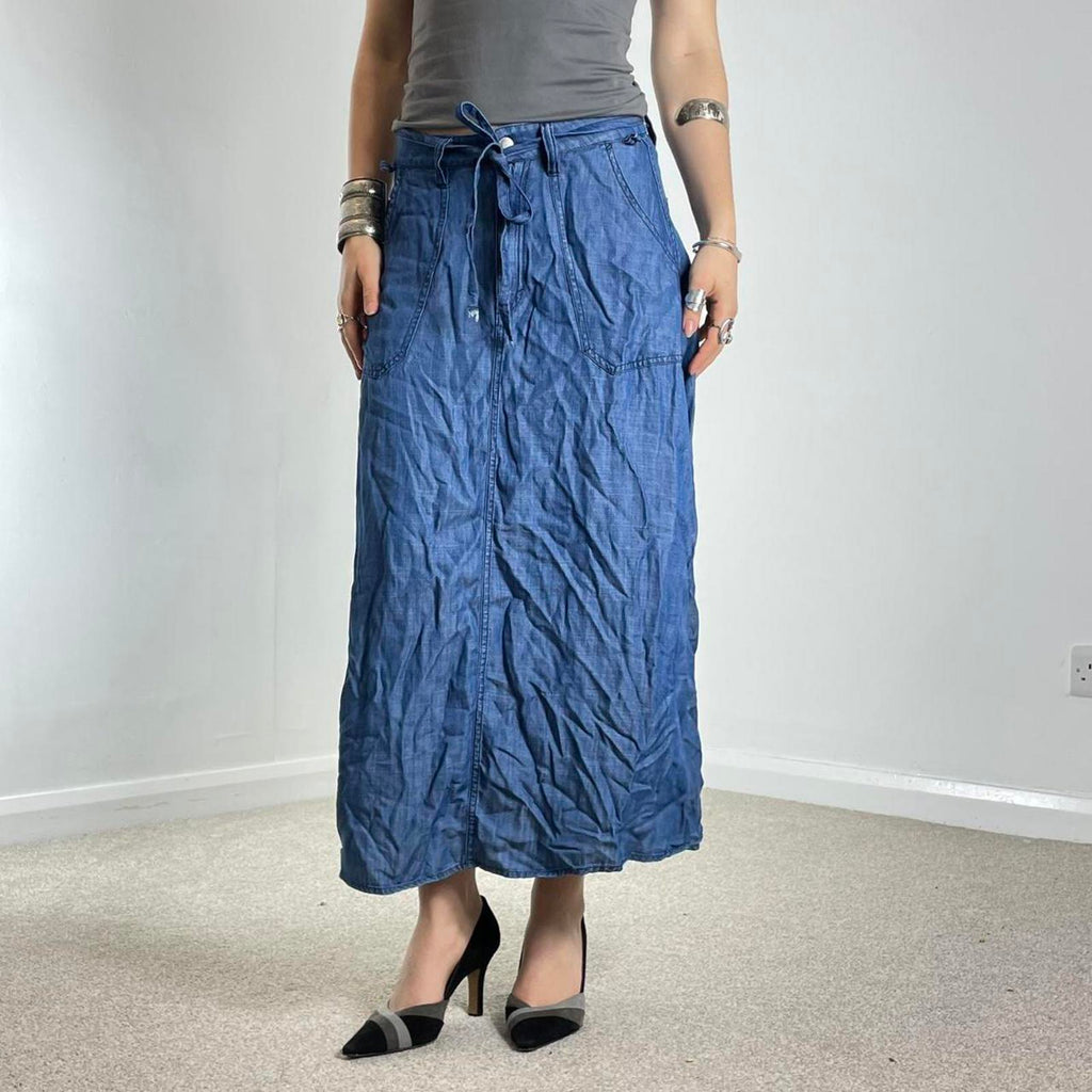 ESPRIT utility 00's fabric maxi skirt