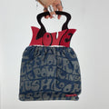 Retro Miss Sixty Denim graphic clutch