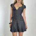Vintage fitted zip up utility dress