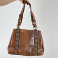 Chunky  Rocco Barocco Snake print shoulder bag