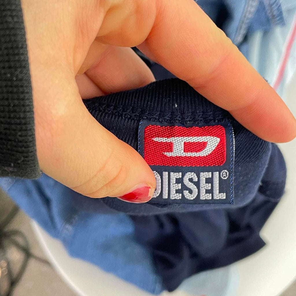 Diesel navy blue flared dress