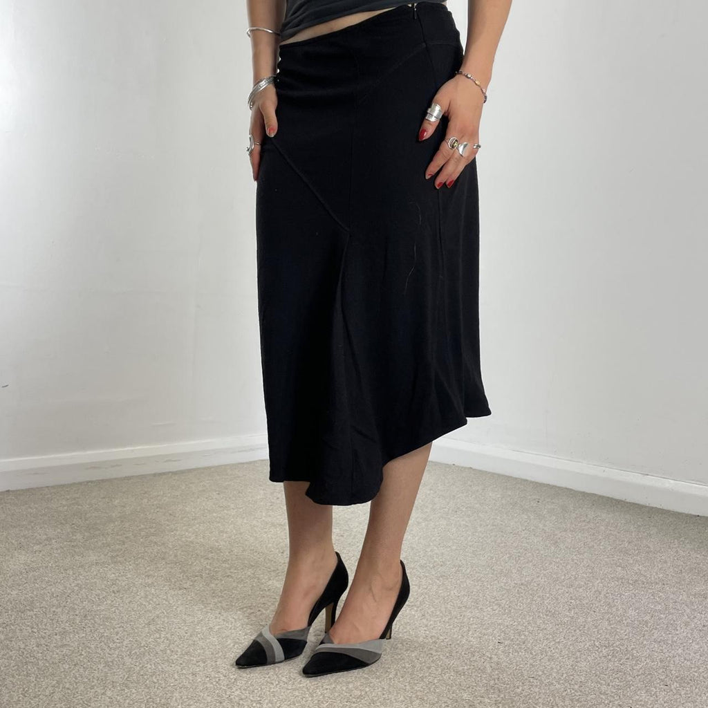 Vintage black midi skirt