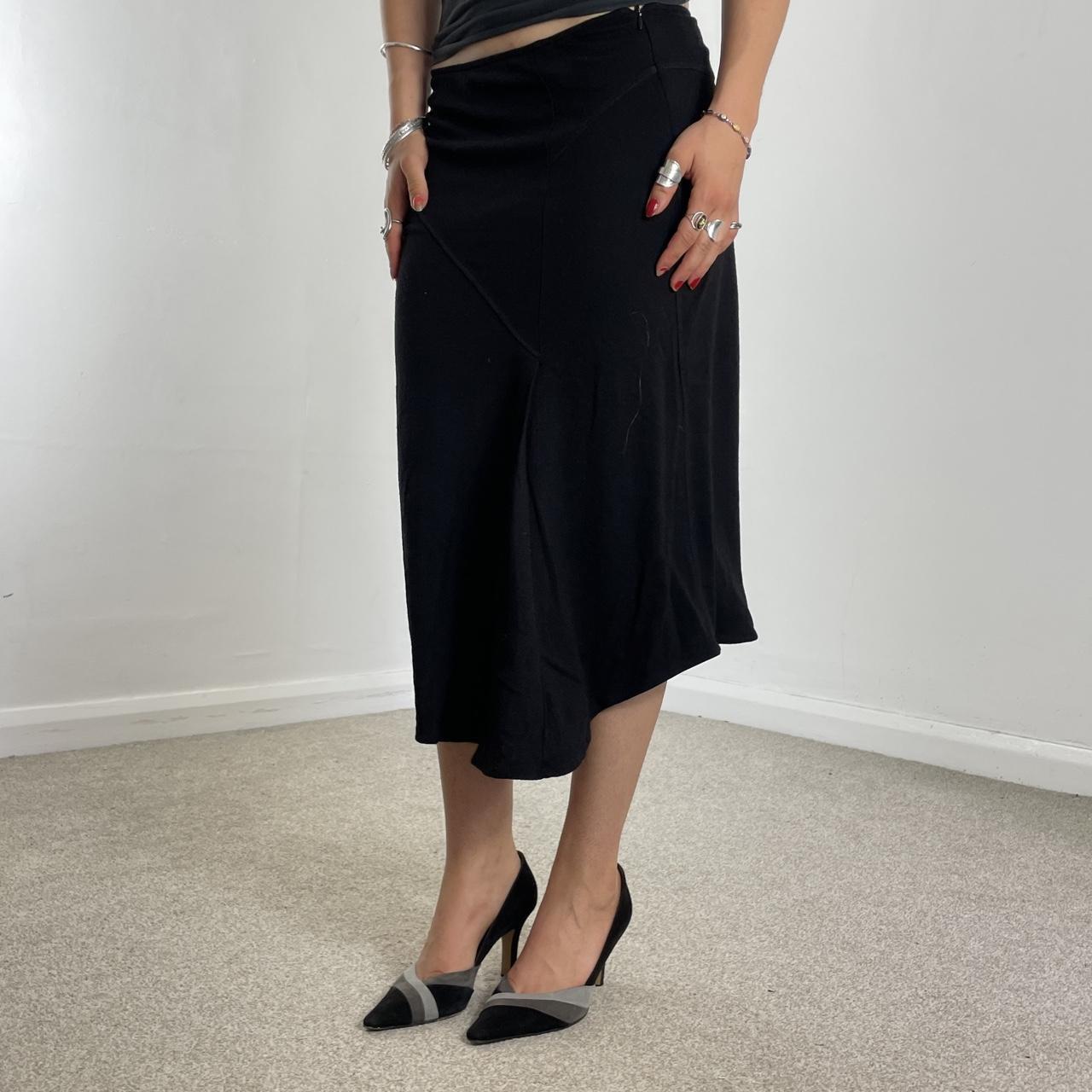 Vintage black midi skirt