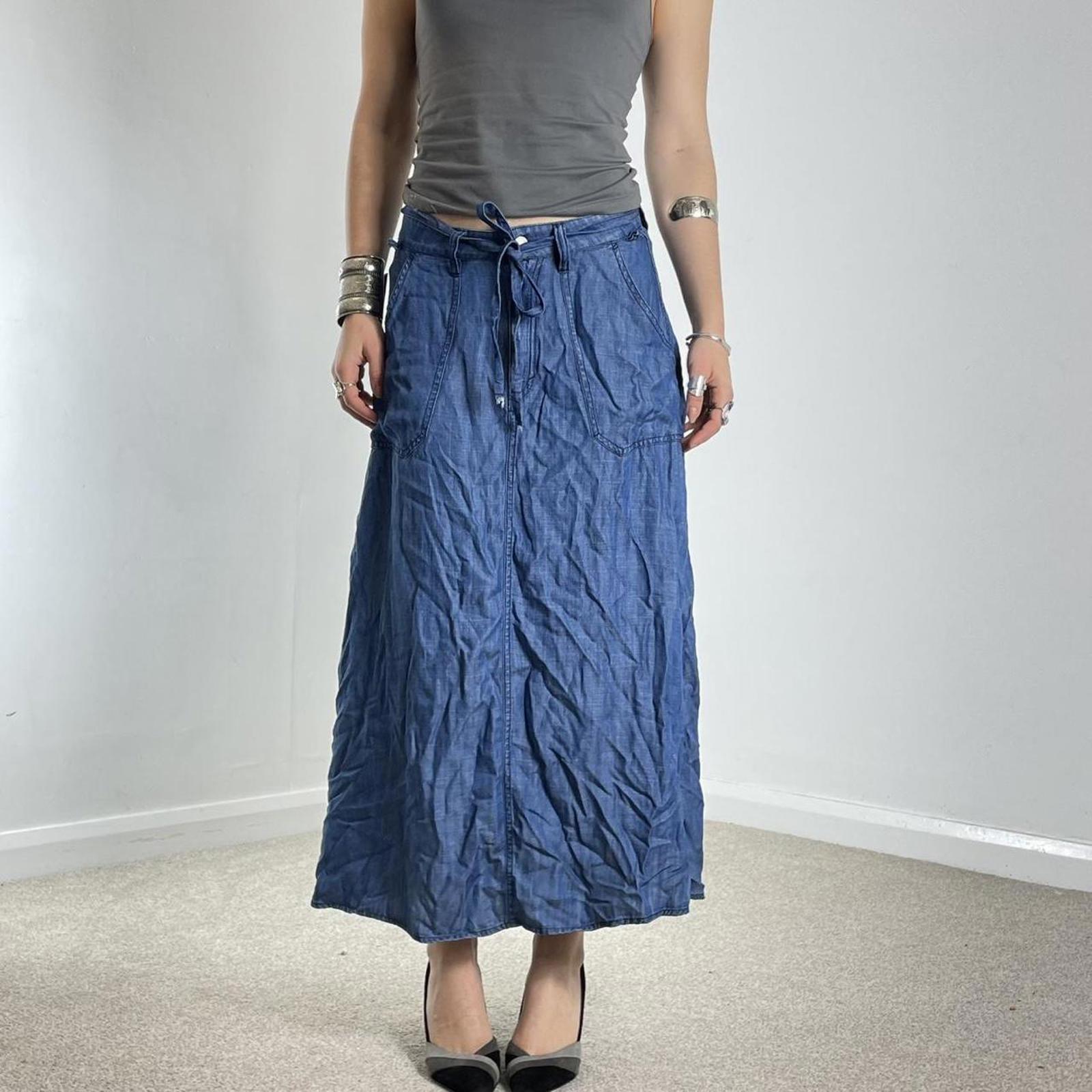 ESPRIT utility 00's fabric maxi skirt
