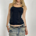 Black panelled corset top