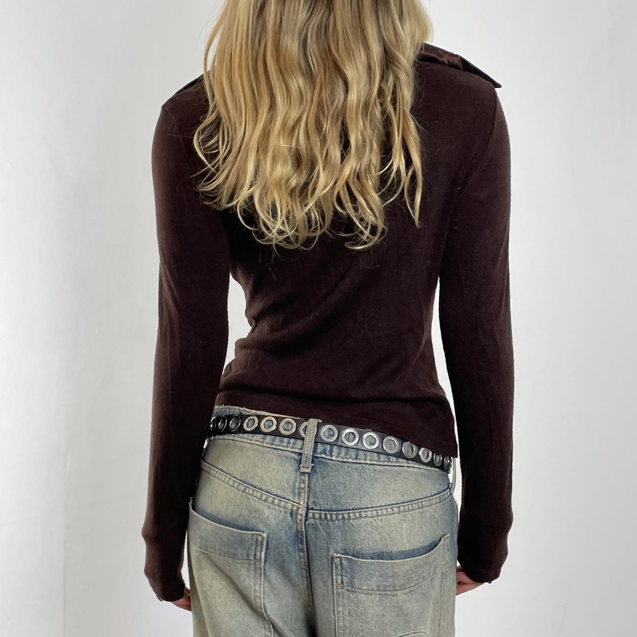 Bohemian brown sequin shirt