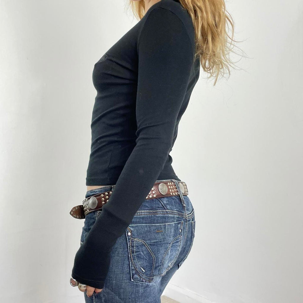 00's OXYN soft basic long sleeve top