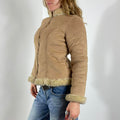 Bohemian cream/tan suede jacket