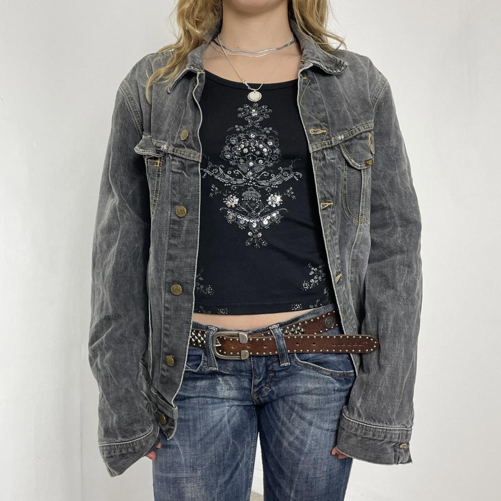 Levis light grey washed vintage denim jacket