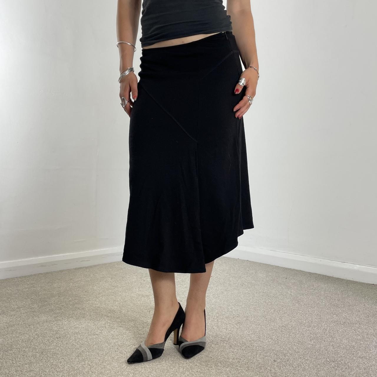 Vintage black midi skirt