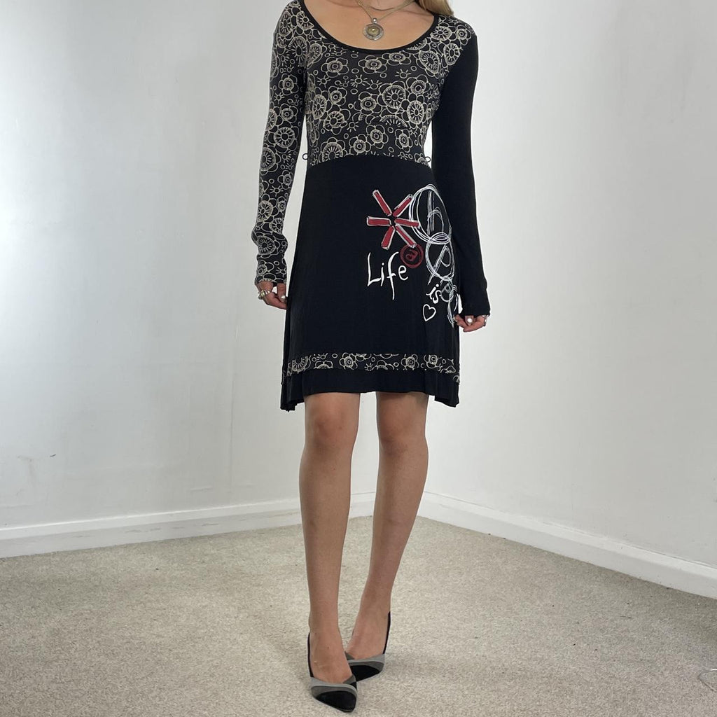 Graphic Desigual long sleeve dress
