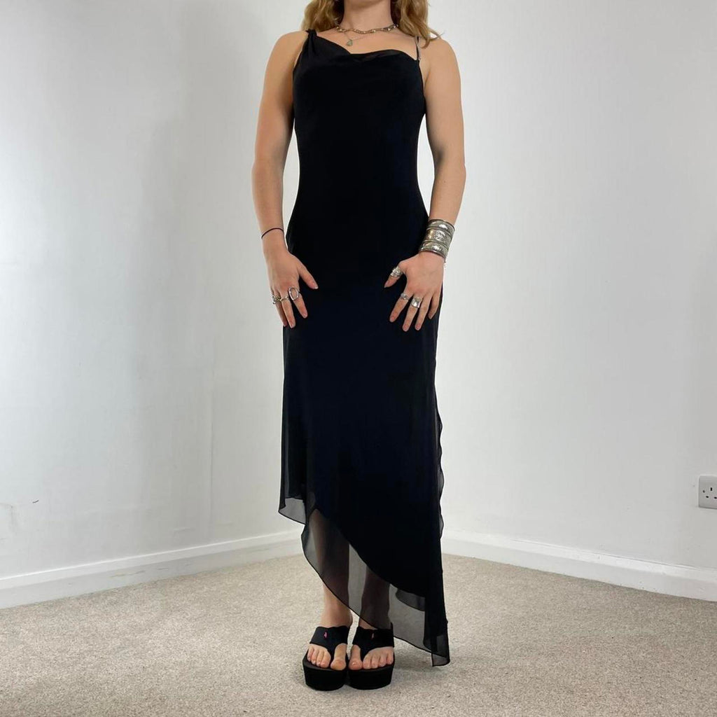 Black long evening dress