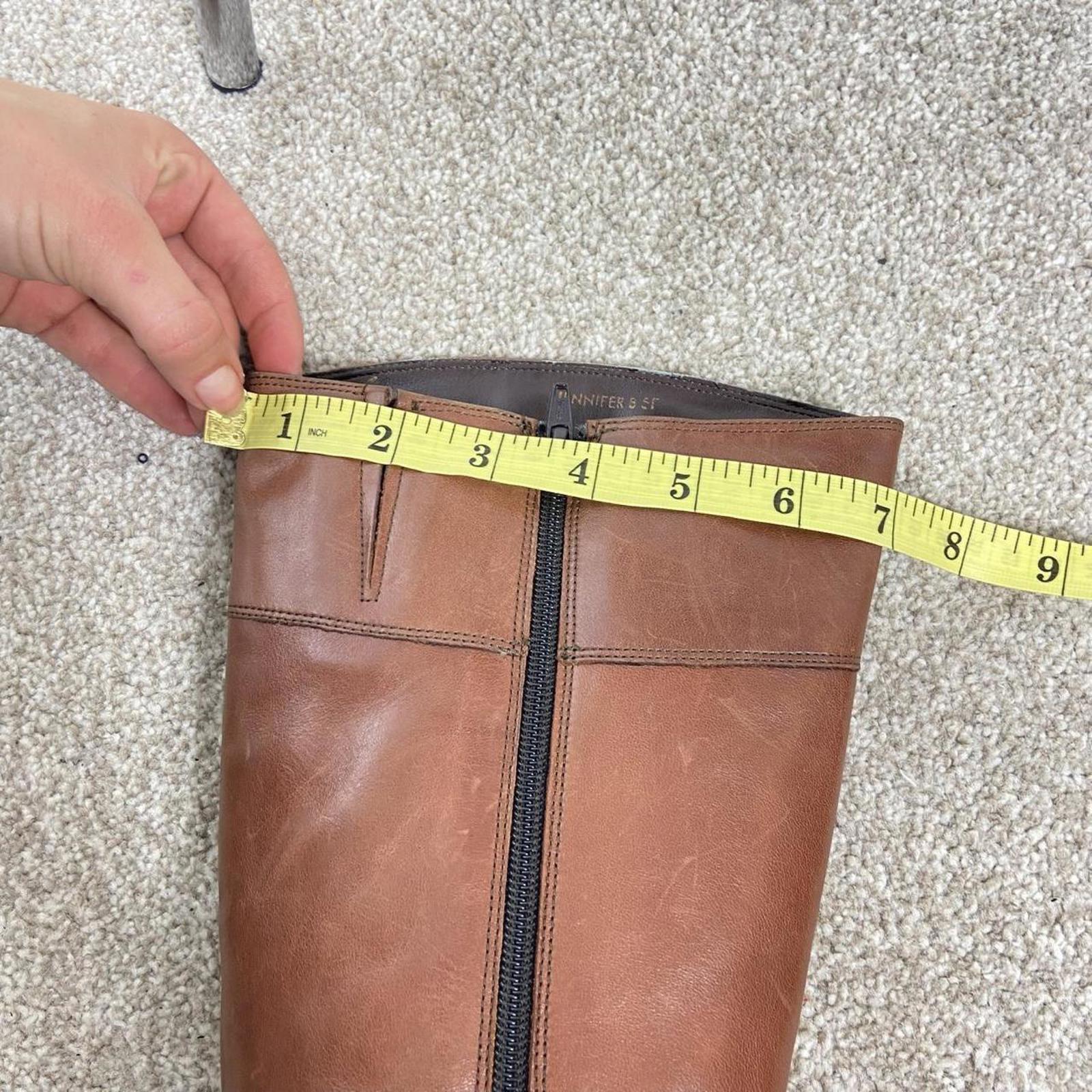 Vintage light brown square heeled boots