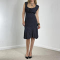 Polka dotted milkmaid flowy summer dress