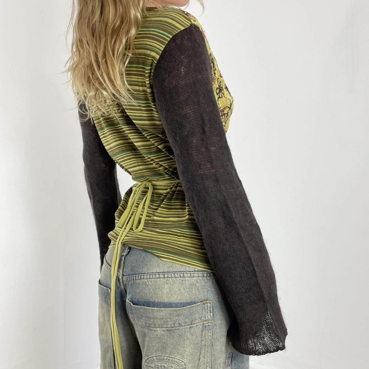 marlborough classics green and brown fairy core wrap top