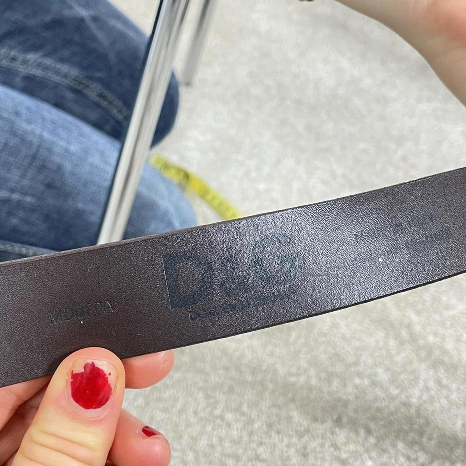 Dolce & Gabbana silver buckle brown belt