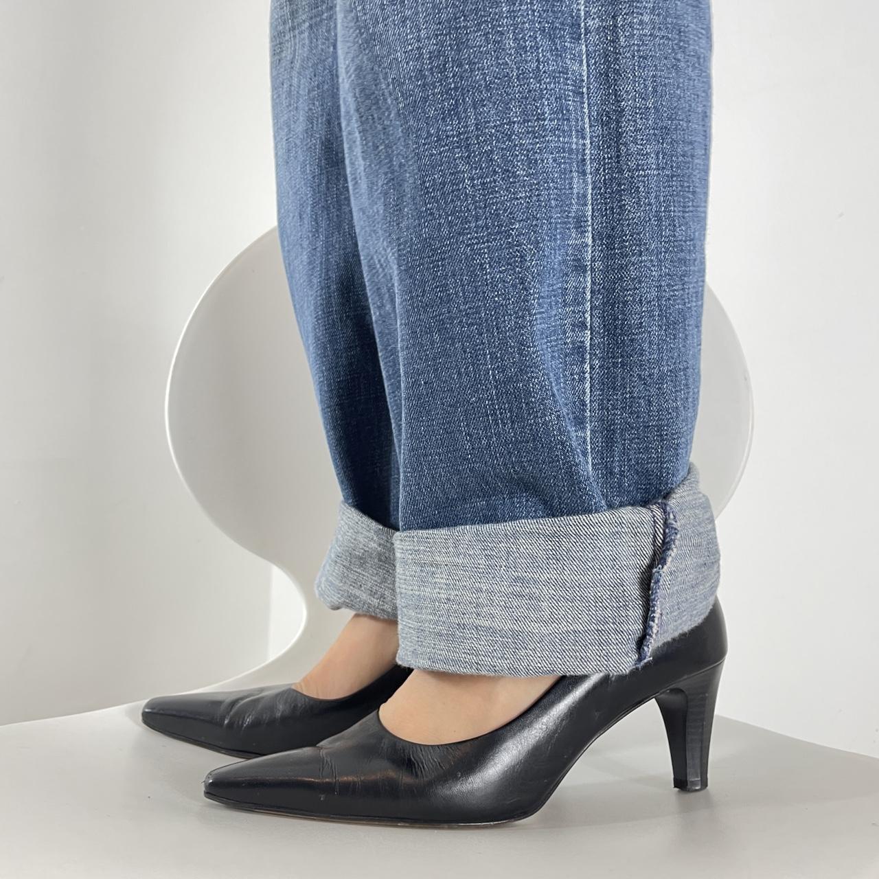 Black square toe kitten heels