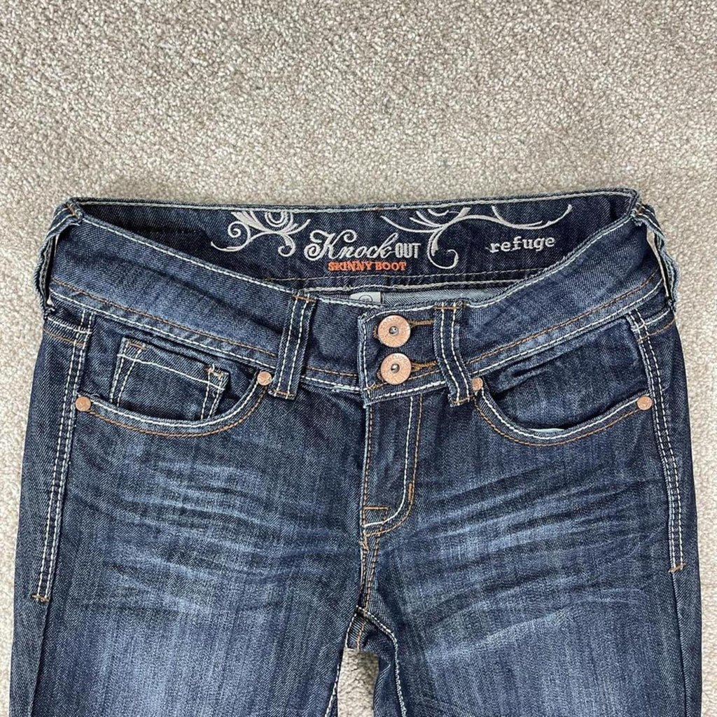 Y2K low rise bootcut flared jeans