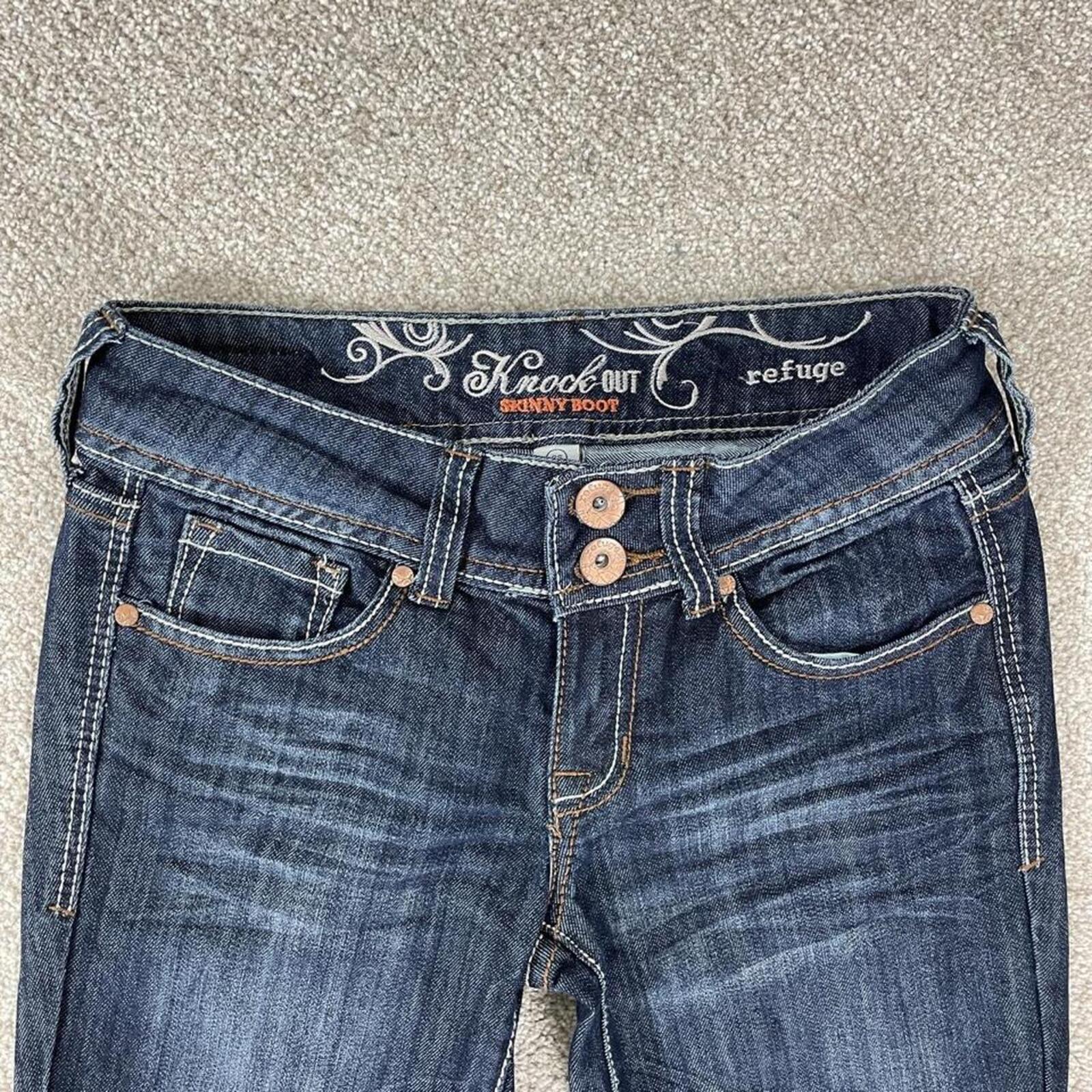 Y2K low rise bootcut flared jeans