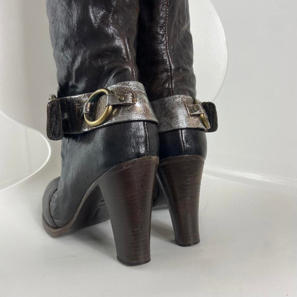 Y2K heeled Brown boots