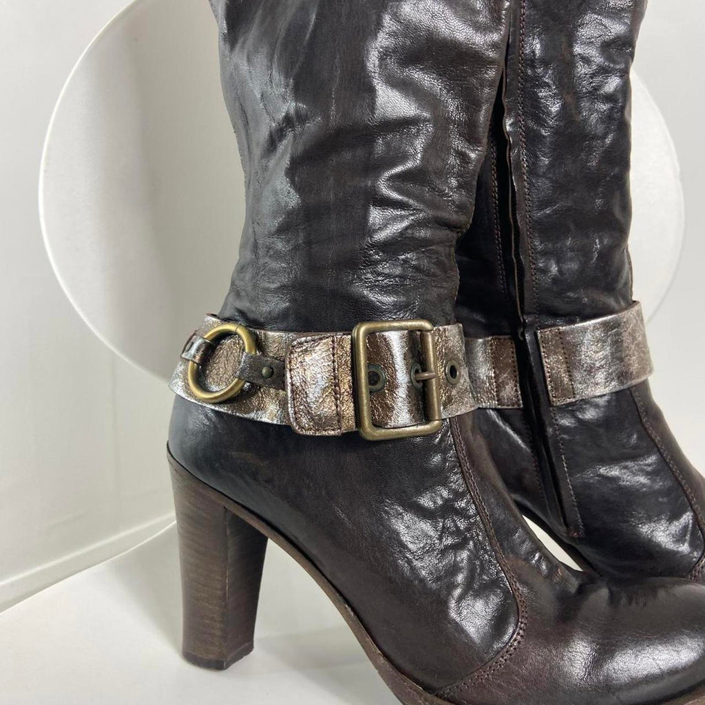 Y2K heeled Brown boots