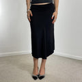 Vintage black midi skirt