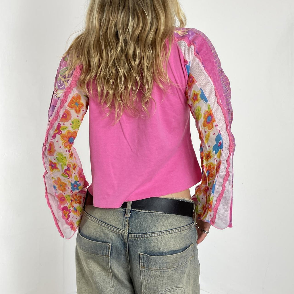 Fairycore pink long sleeve top