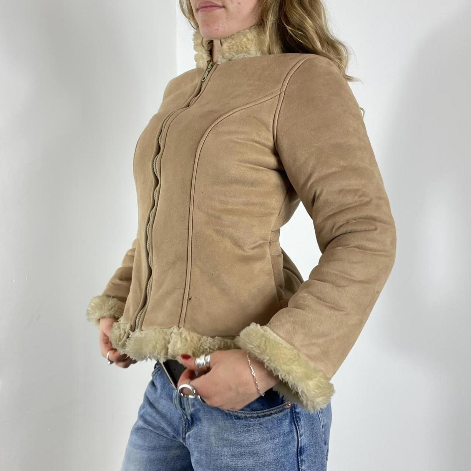 Bohemian cream/tan suede jacket