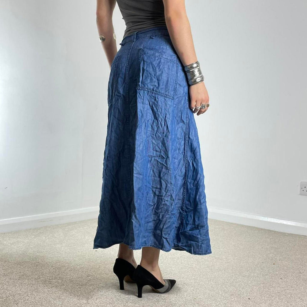 ESPRIT utility 00's fabric maxi skirt