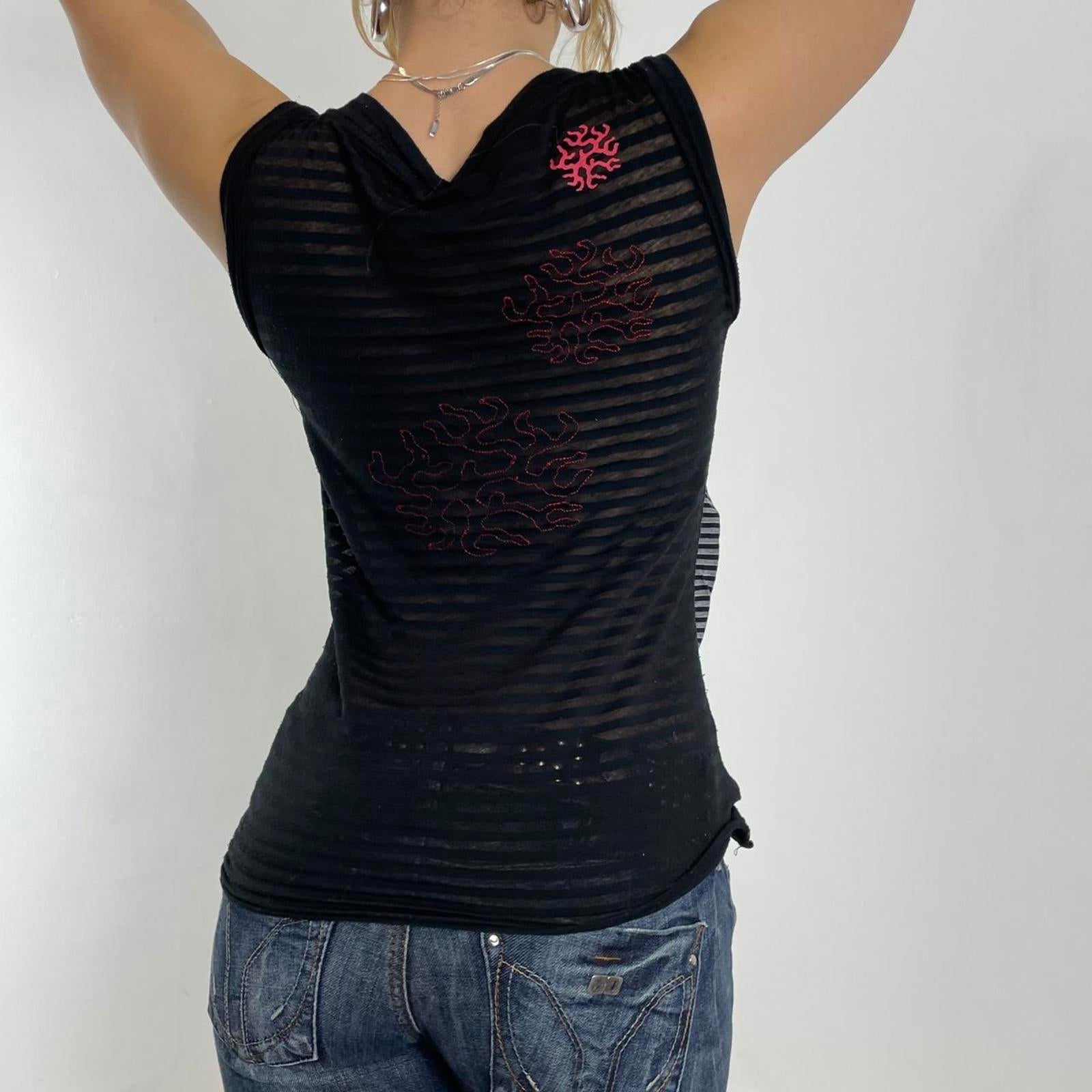 Desigual unique black embellished top