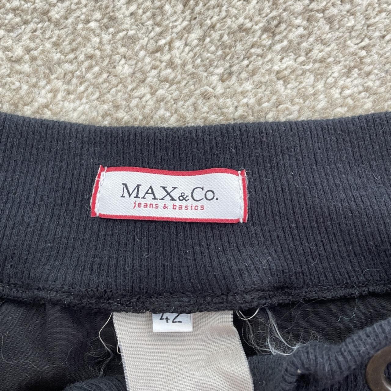 Vintage Max & Co black cargo bubble skirt with pockets