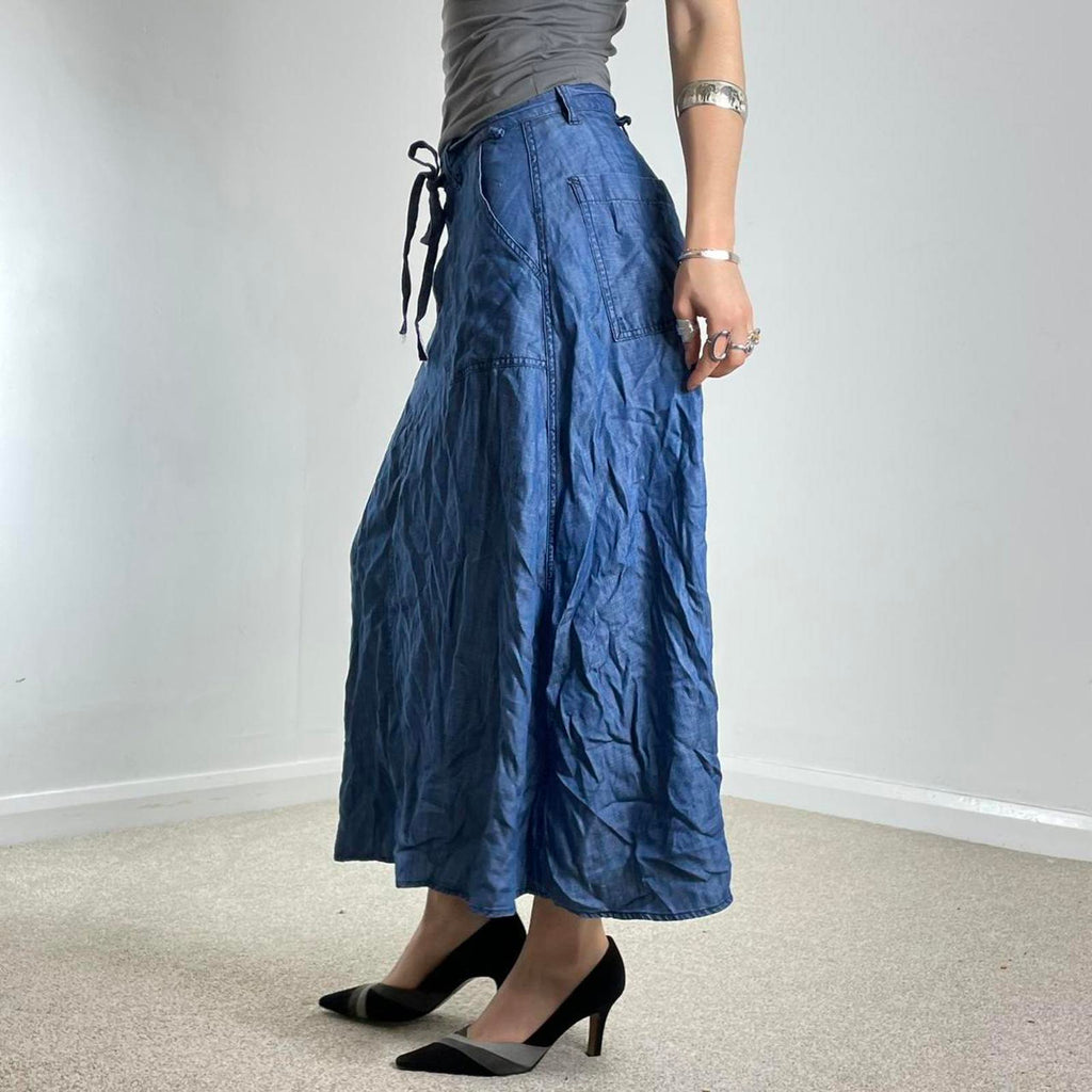 ESPRIT utility 00's fabric maxi skirt