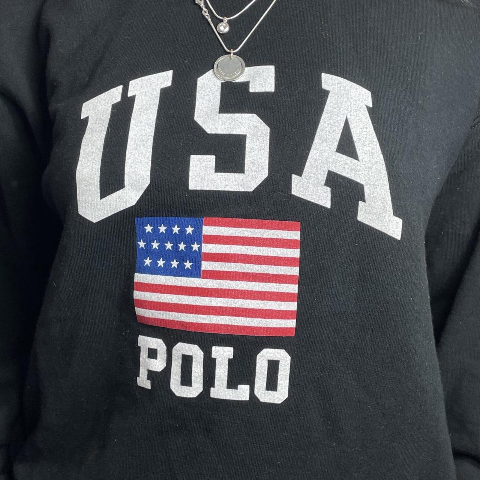 Vintage USA polo spell out sweater