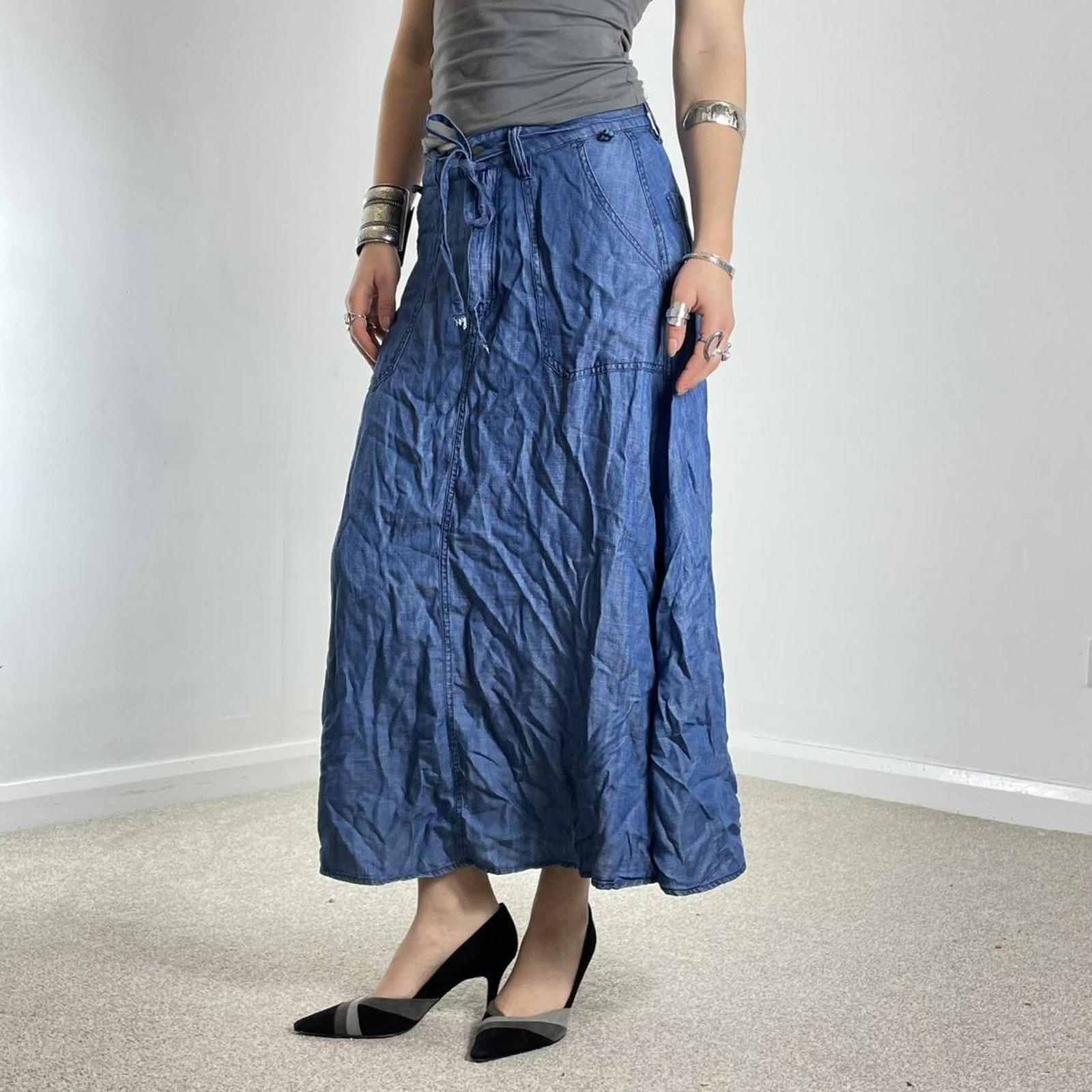 ESPRIT utility 00's fabric maxi skirt