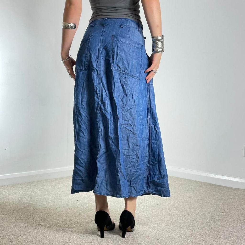 ESPRIT utility 00's fabric maxi skirt