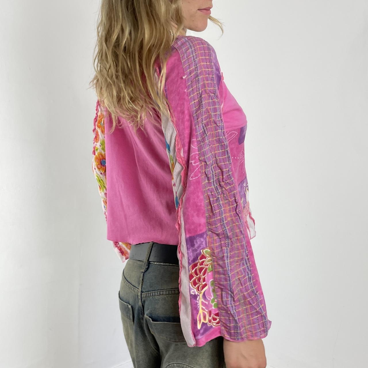 Fairycore pink long sleeve top
