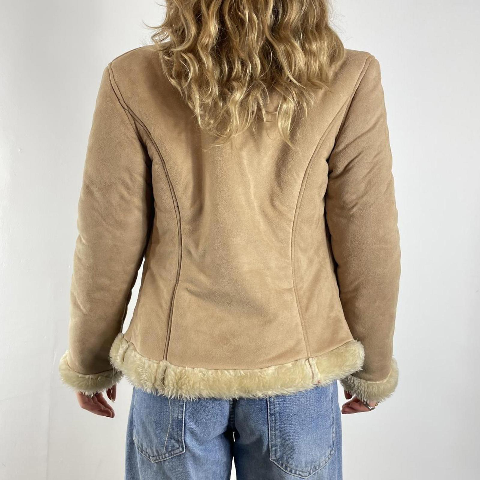 Bohemian cream/tan suede jacket