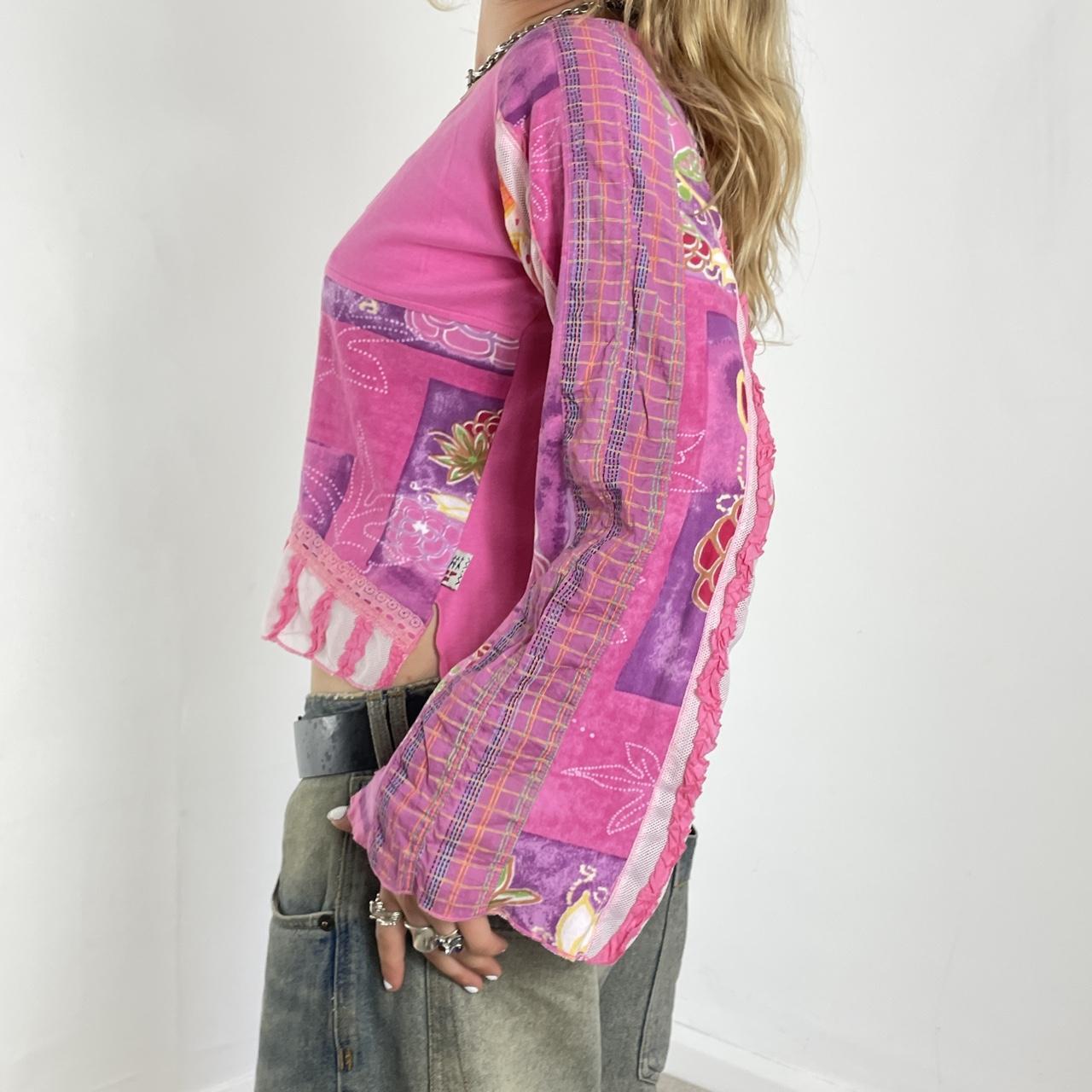 Fairycore pink long sleeve top