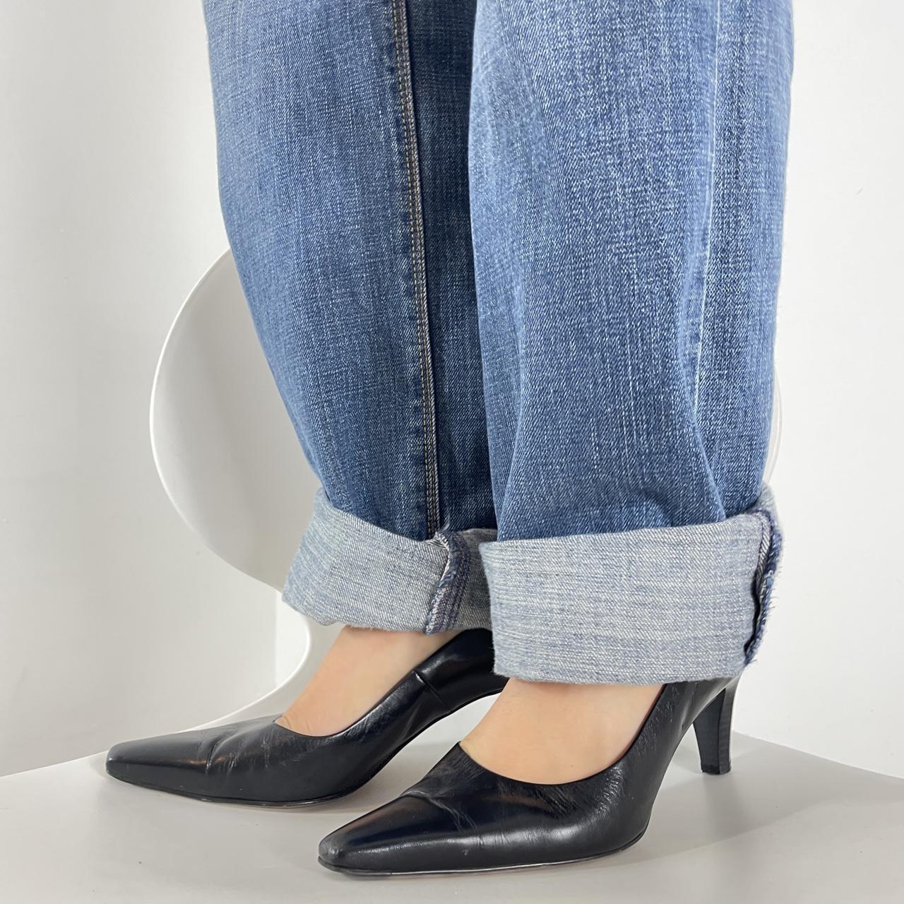 Black square toe kitten heels