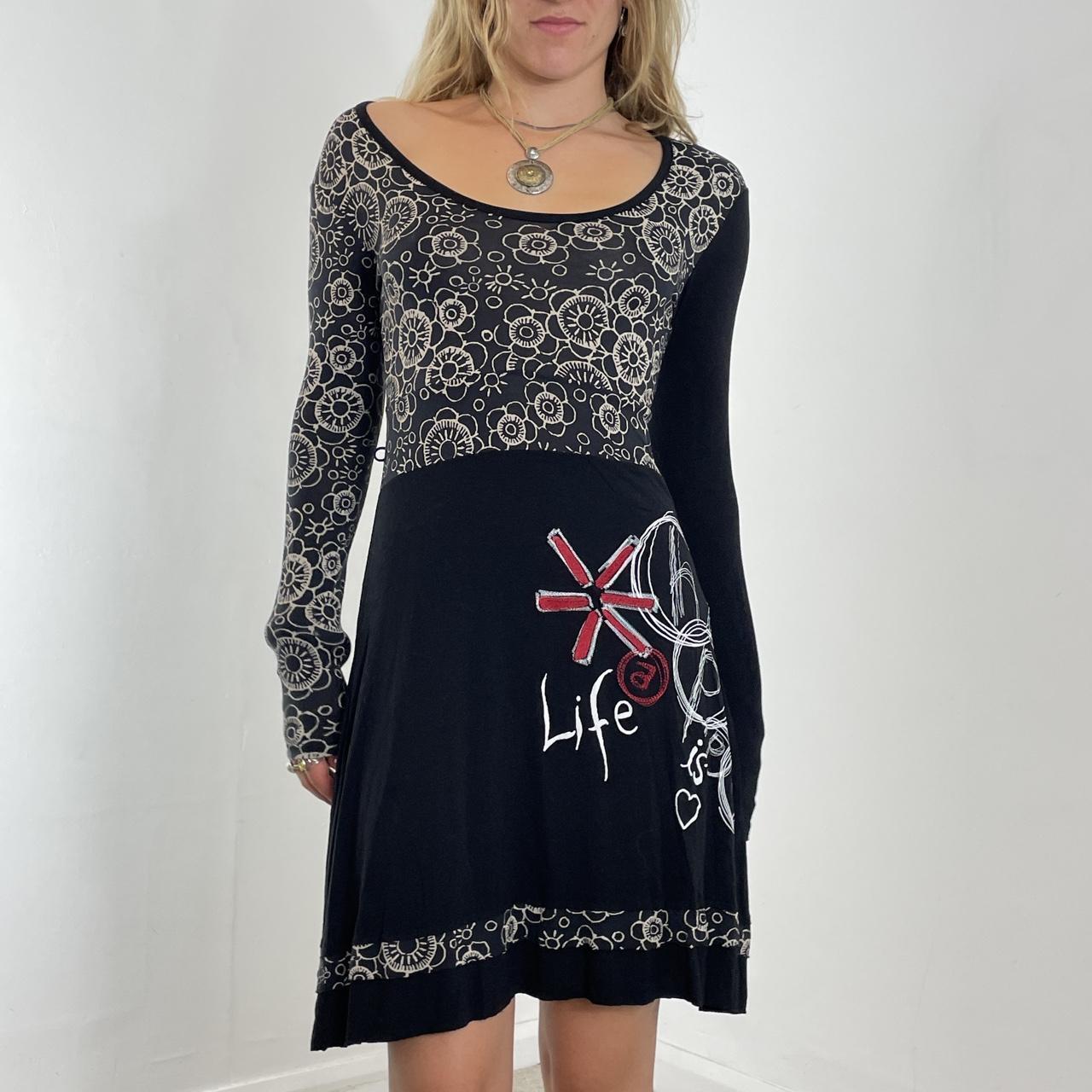 Graphic Desigual long sleeve dress