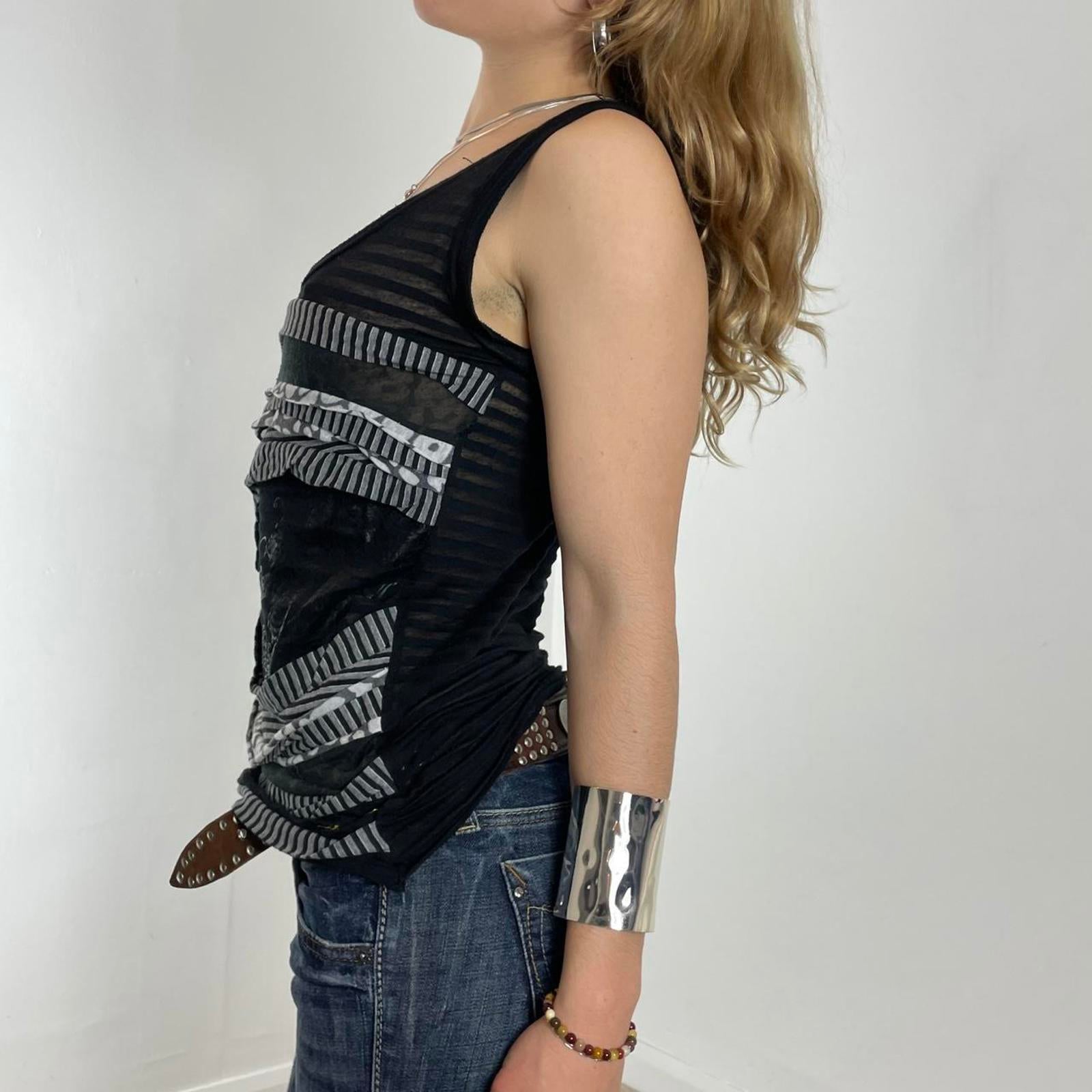 Desigual unique black embellished top