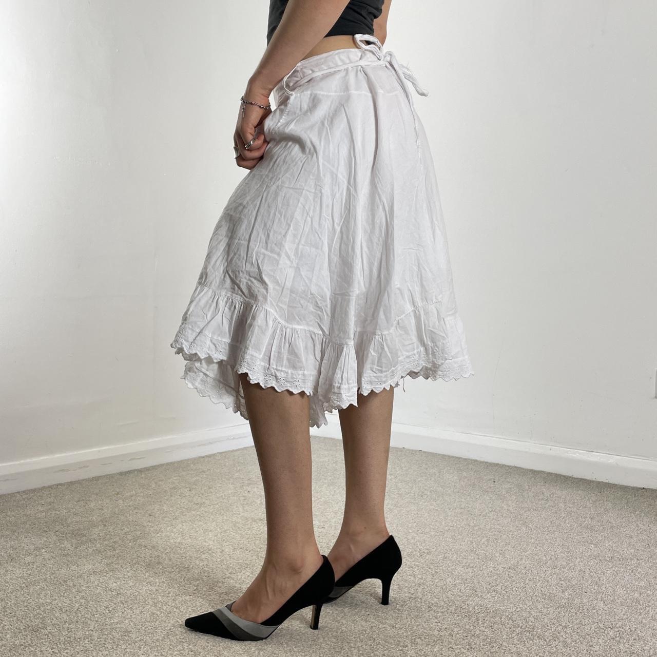Vintage full length teired maxi skirt with embroided details