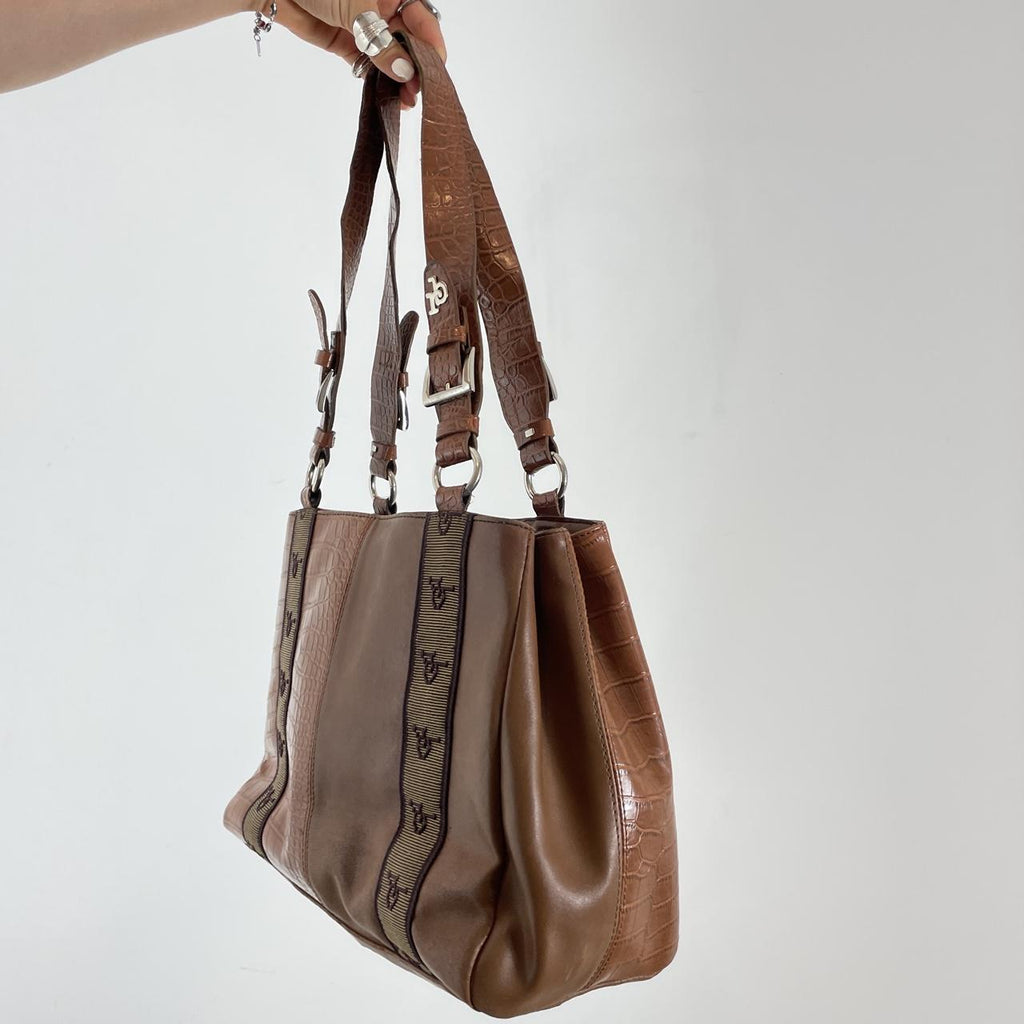 Chunky  Rocco Barocco Snake print shoulder bag