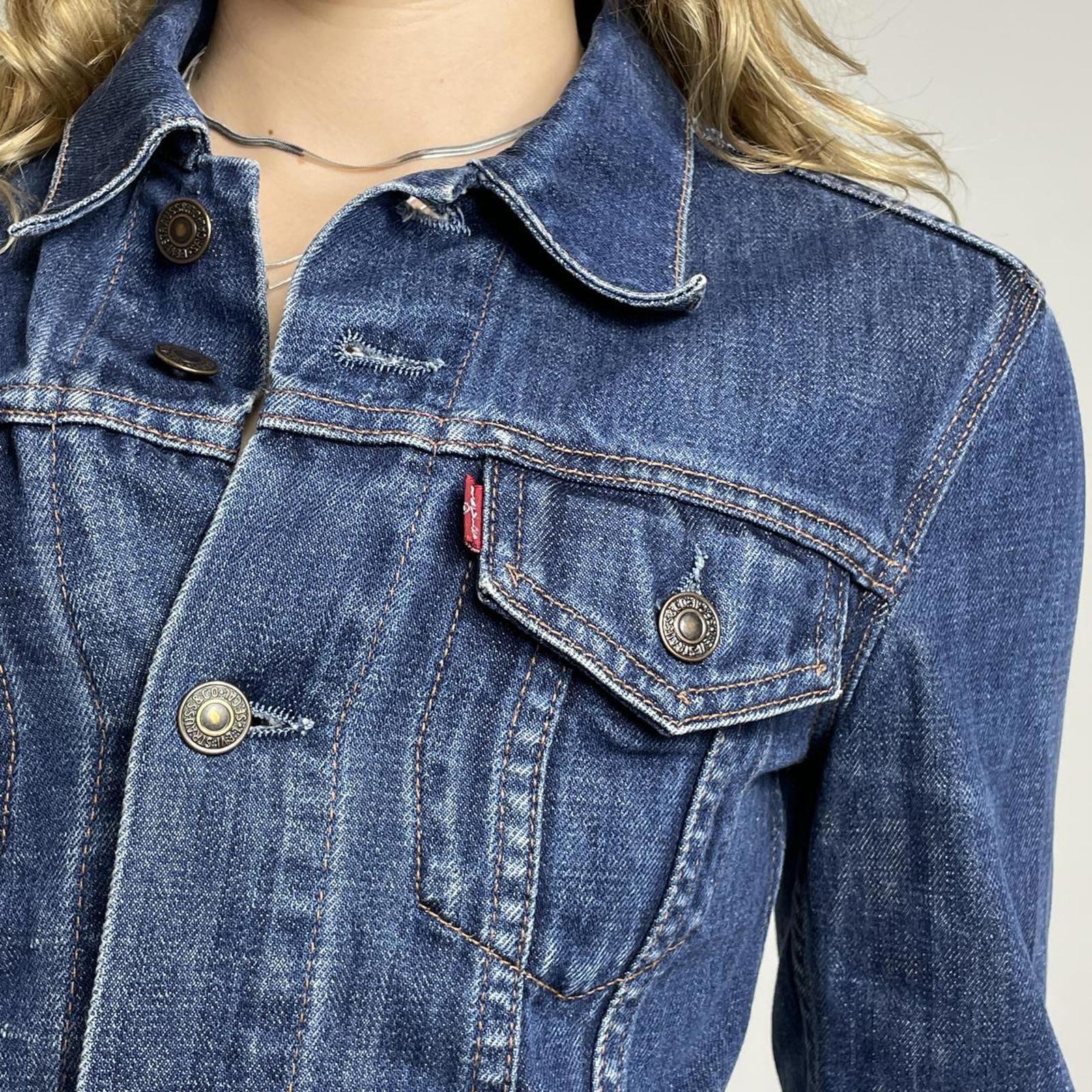 Vintage levis deep blue denim jacket