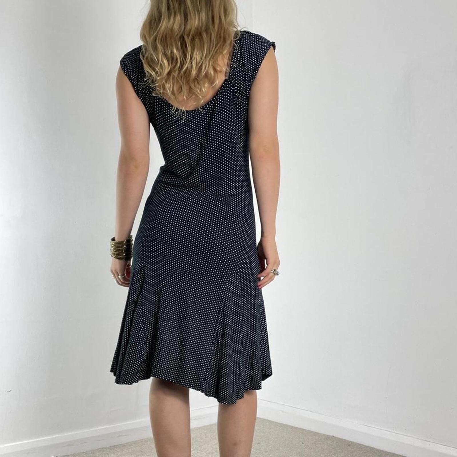 Polka dotted milkmaid flowy summer dress