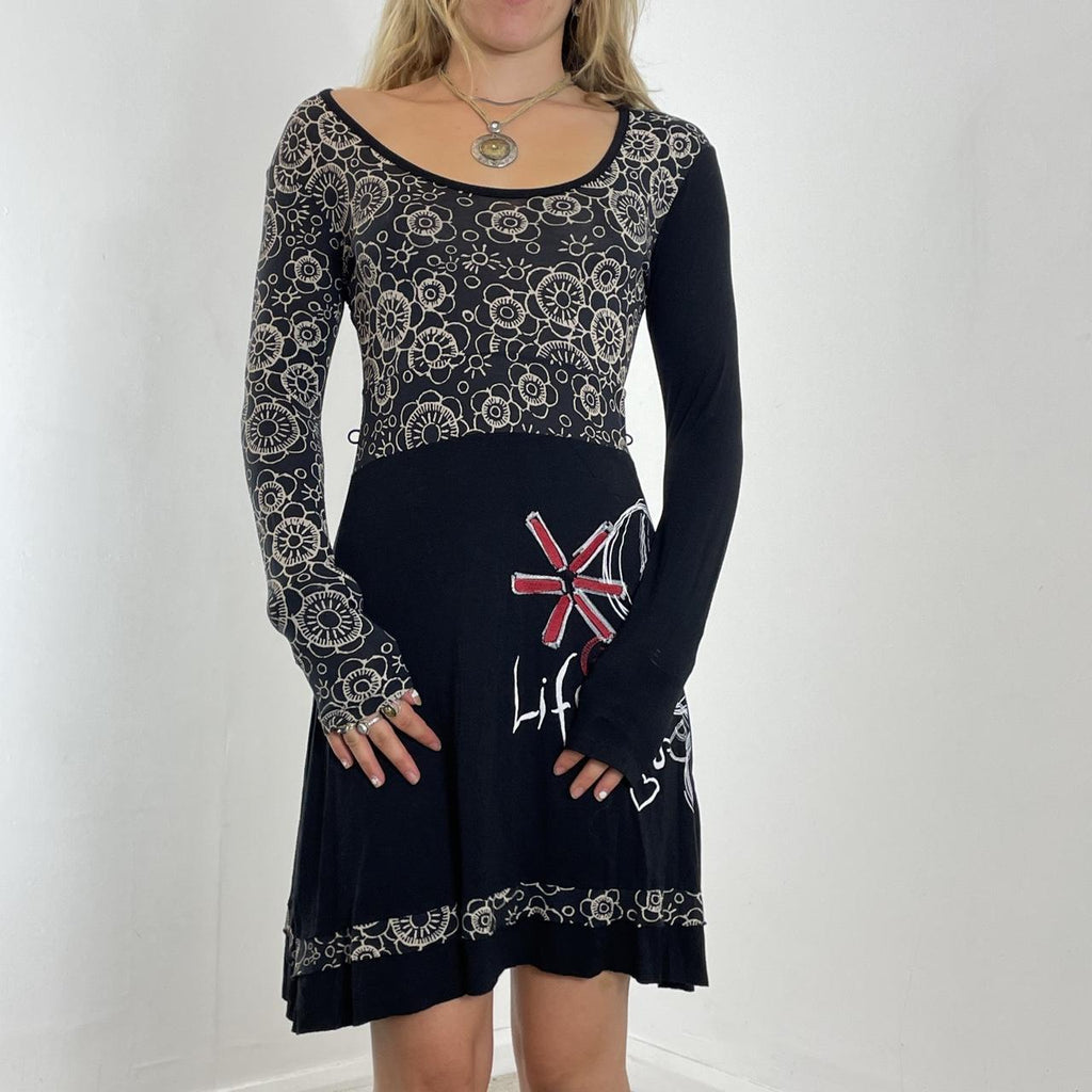 Graphic Desigual long sleeve dress