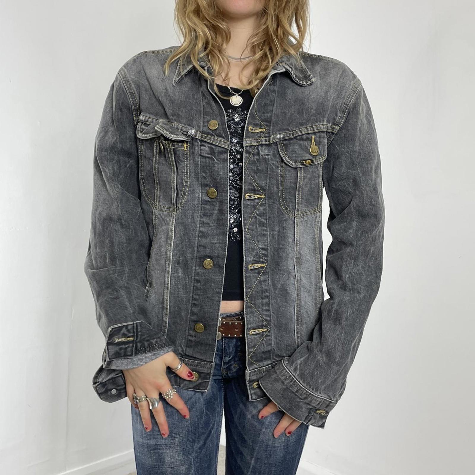 Levis light grey washed vintage denim jacket